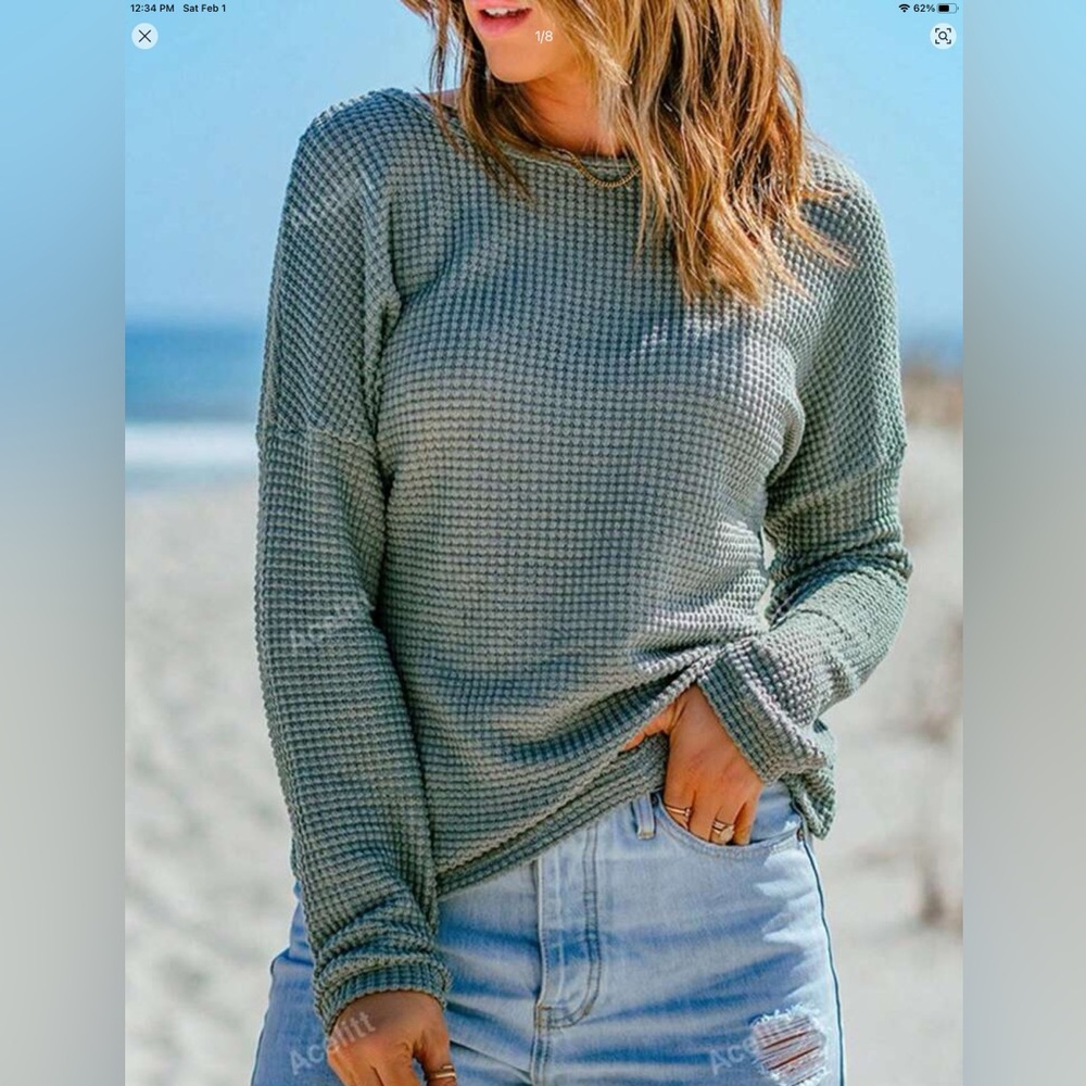 Sale! Ladies Trendy Green blouse Acelitt (SHEIN brand) size M. New!